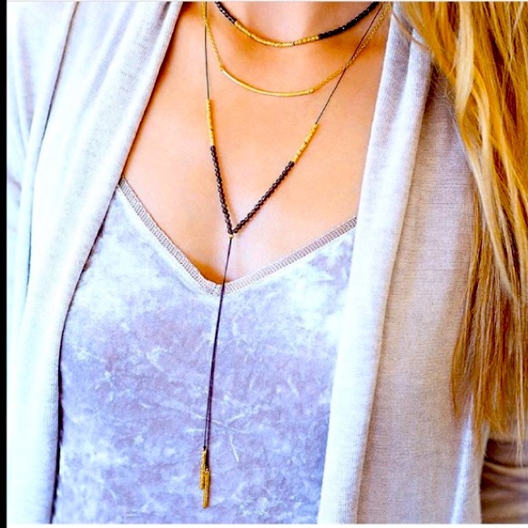 Gorjana Adjustable Iolite Convertible Choker Necklace Focus - Picture 6 of 11